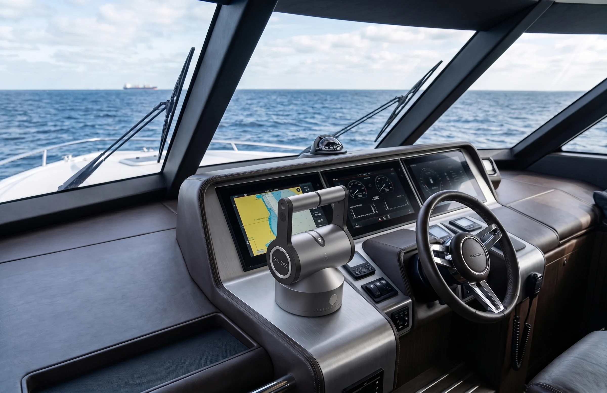 Editorial image for glide at the toronto international boat show.