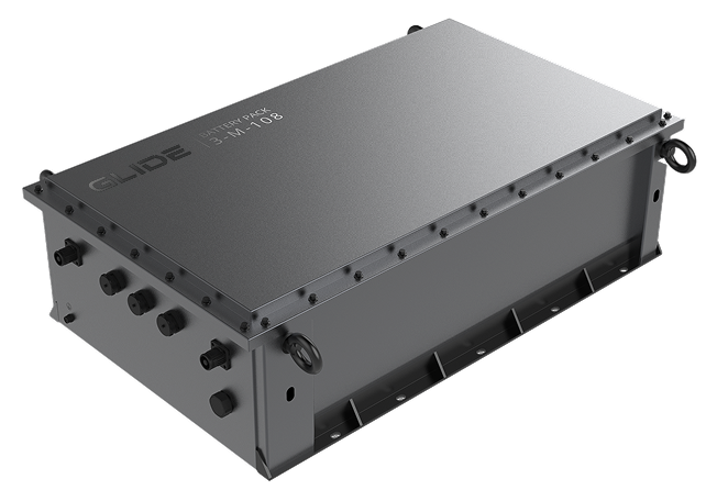 GLIDE LFP battery module product render.
